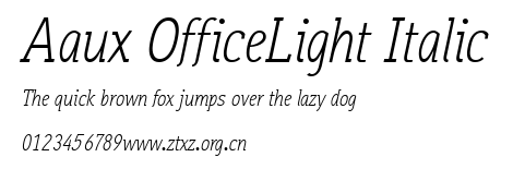 Aaux OfficeLight Italic