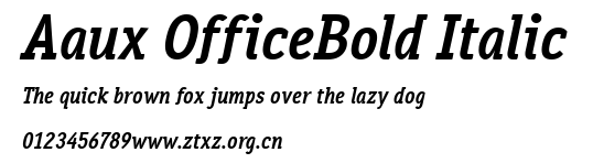 Aaux OfficeBold Italic