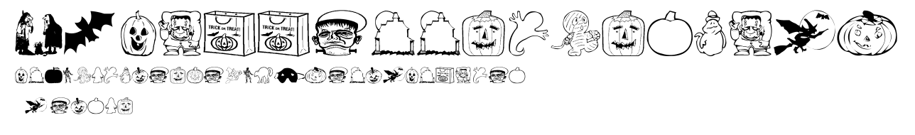 AEZ halloween dingbats