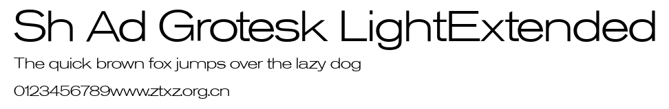 Sh Ad Grotesk LightExtended