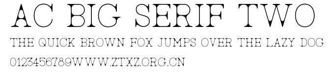 AC Big Serif Two