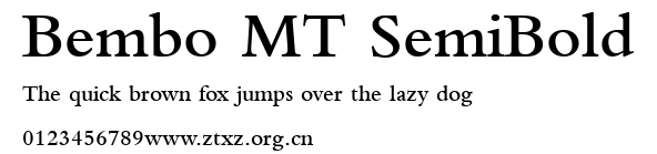 Bembo MT SemiBold