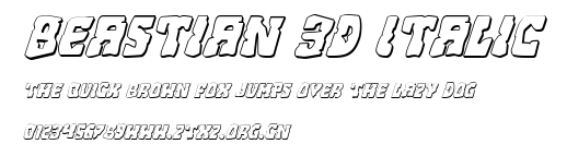 Beastian 3D Italic