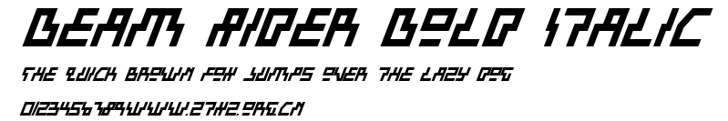 Beam Rider Bold Italic