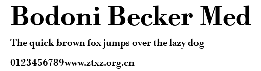 Bodoni Becker Med