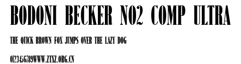 Bodoni Becker No2 Comp Ultra