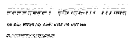 Bloodlust Gradient Italic