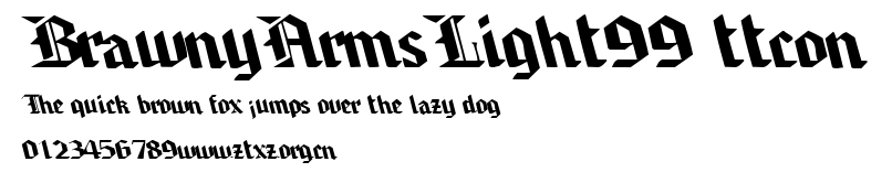 BrawnyArmsLight99 ttcon.ttf