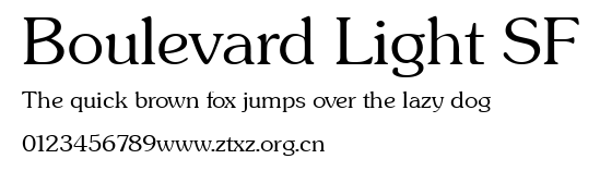 Boulevard Light SF.ttf