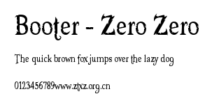 Booter - Zero Zero.ttf