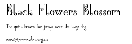 Black Flowers Blossom .ttf