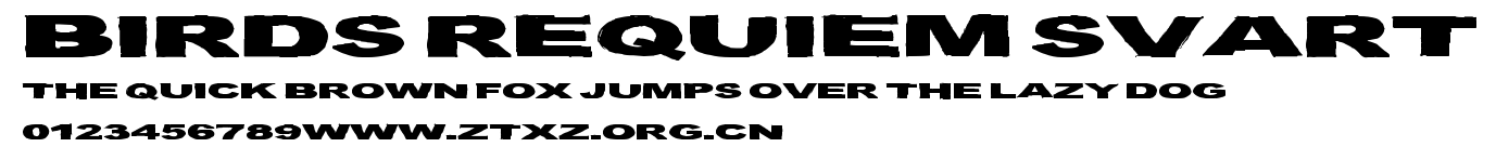 Birds Requiem Svart.ttf