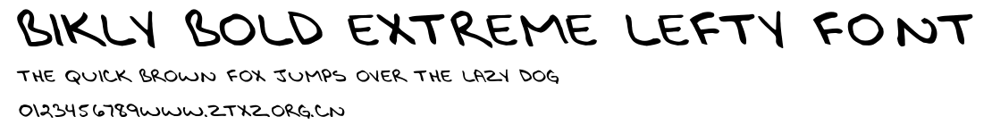 Bikly Bold Extreme Lefty Font.ttf
