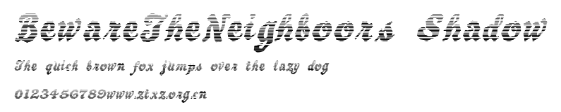 BewareTheNeighboors Shadow.otf