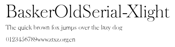 BaskerOldSerial-Xlight.ttf