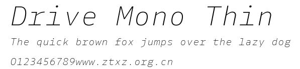 Drive Mono Thin.ttf
