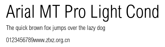 Arial MT Pro Light Cond.ttf