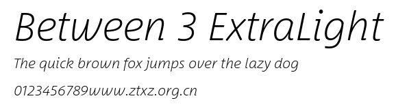 Between 3 ExtraLight.ttf