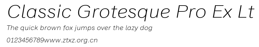 Classic Grotesque Pro Ex Lt