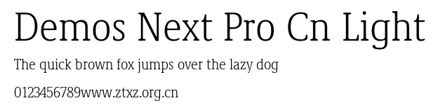 Demos Next Pro Cn Light.ttf