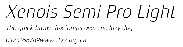 Xenois Semi Pro Light.ttf