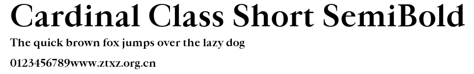 Cardinal Class Short SemiBold.ttf