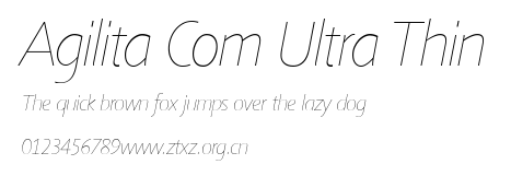 Agilita Com Ultra Thin.ttf