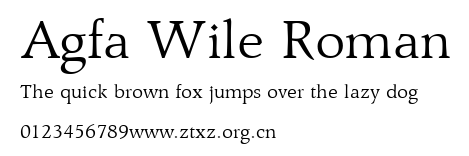Agfa Wile Roman.ttf
