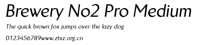 Brewery No2 Pro Medium.ttf