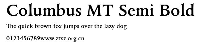 Columbus MT Semi Bold.ttf