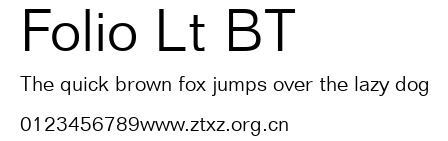 Folio Lt BT.ttf