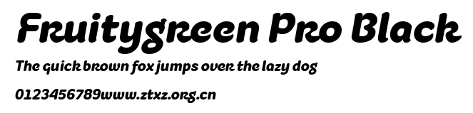Fruitygreen Pro Black.ttf
