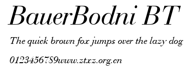 BauerBodni BT.ttf