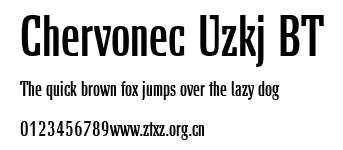 Chervonec Uzkj BT.ttf