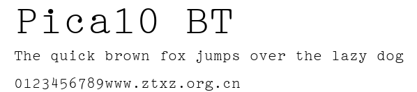 Pica10 BT.ttf