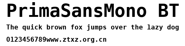 PrimaSansMono BT.ttf