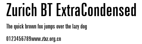 Zurich BT ExtraCondensed.ttf