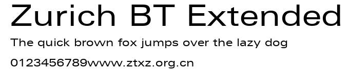 Zurich BT Extended.ttf