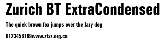 Zurich BT ExtraCondensed.ttf