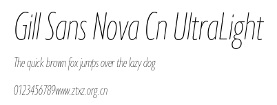 Gill Sans Nova Cn UltraLight.ttf