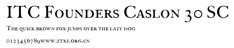 ITC Founders Caslon 30 SC.ttf