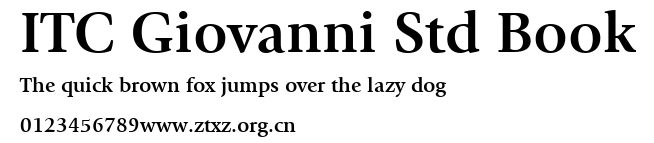 ITC Giovanni Std Book.ttf