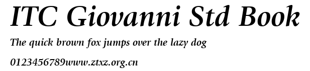 ITC Giovanni Std Book.ttf