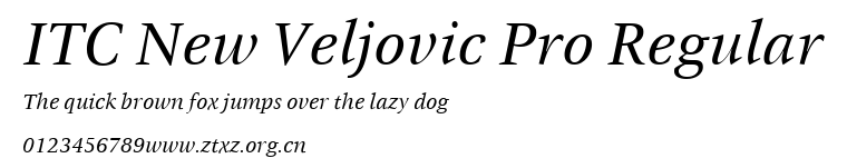 ITC New Veljovic Pro Regular.ttf