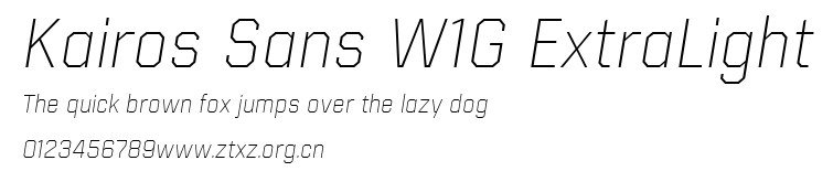 Kairos Sans W1G ExtraLight.ttf