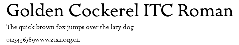 Golden Cockerel ITC Roman.ttf