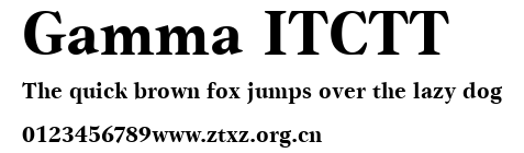 Gamma ITCTT.ttf