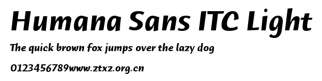 Humana Sans ITC Light.ttf