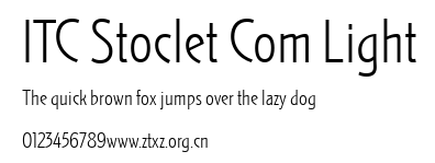 ITC Stoclet Com Light.ttf