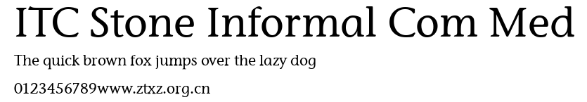 ITC Stone Informal Com Med.ttf